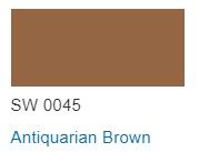 Sherwin Williams color chip Antiquarian Brown SW 0045