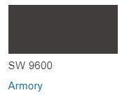 Sherwin Williams color paint chip Armory SW 9600