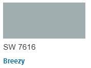 Sherwin Williams color chip Breezy SW 7616