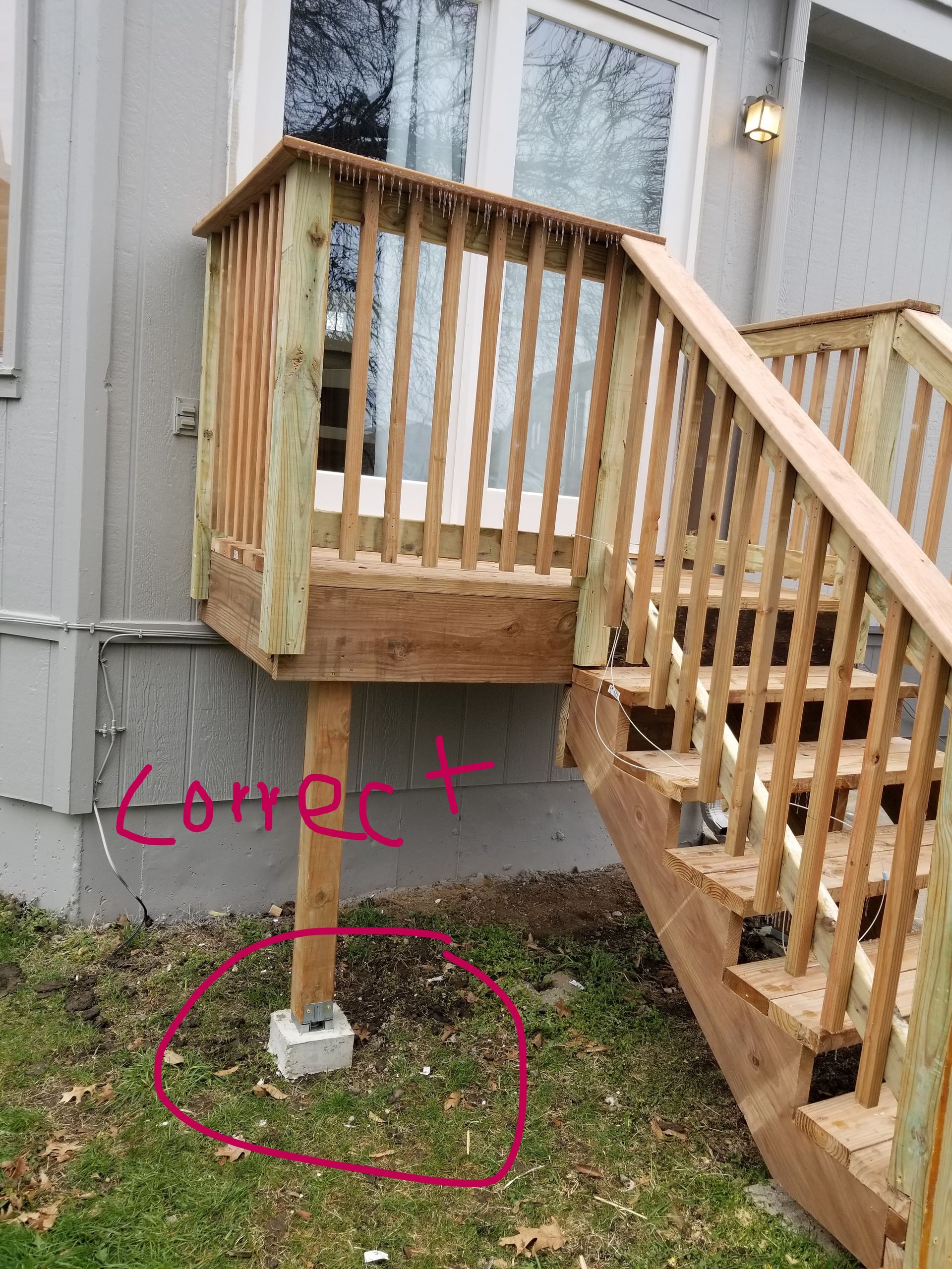 post footings  replaced by Home Pros