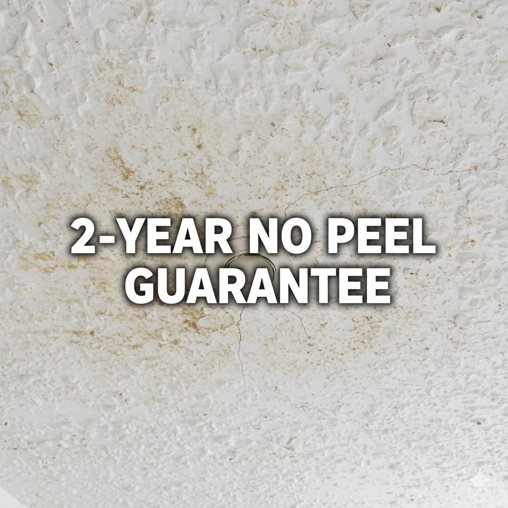 old popcorn ceiling with overlay 