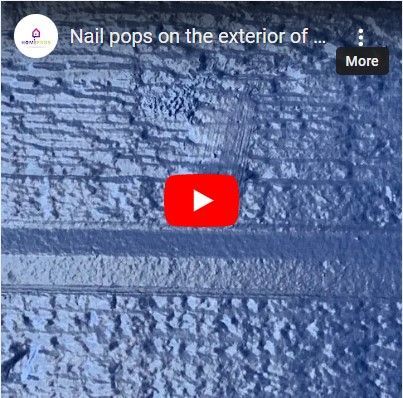 What causes exterior nail pops?