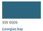 Sherwin Williams color Georgian Bay SW 6509