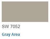 Sherwin Williams color Gray Area SW 7052