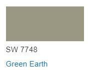 color chip  Green Earth SW 7748 from Sherwin Williams 