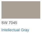 Sherwin Williams color Intellectual Gray SW 7045