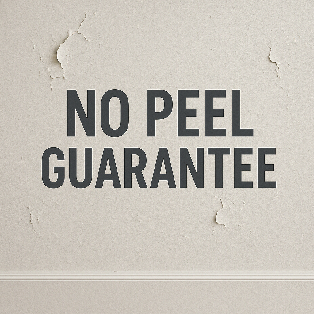 no peel guarantee