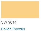 color chip Pollen Powder SW 9014 from Sherwin Williams