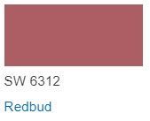 Sherwin Williams Color Chip Color Redbud  SW 6312