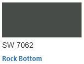 Sherwin Williams Color Chip Rock Bottom  SW 7062