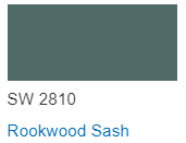 Sherwin Williams color Rockwood Sash SW 2810