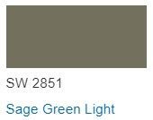 Sherwin Williams color Sage Green Light SW 2851
