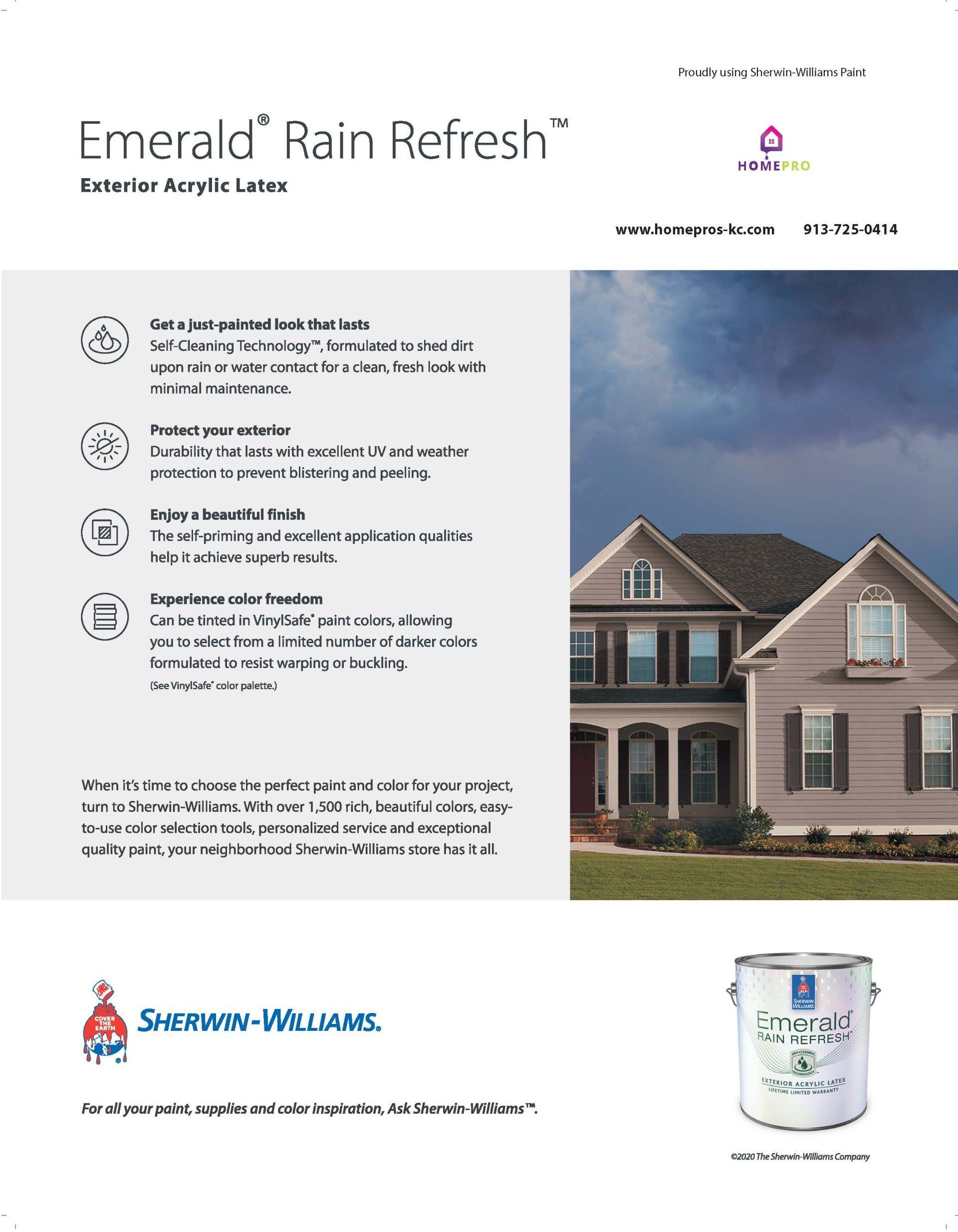 Sherwin Williams Emerald Rain Refresh