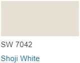 Sherwin Williams color Shoji White SW 7042