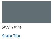 Sherwin Williams color Slate Tile SW 7624