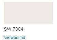 Sherwin Williams color chip Snowbound SW 7004