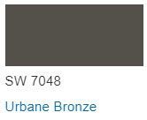color chip Urbane Bronze from Sherwin Williams
