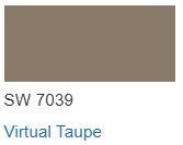 Sherwin Williams color Virtual Taupe SW 7039