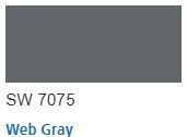 Sherwin Williams color Web Gray SW 7075