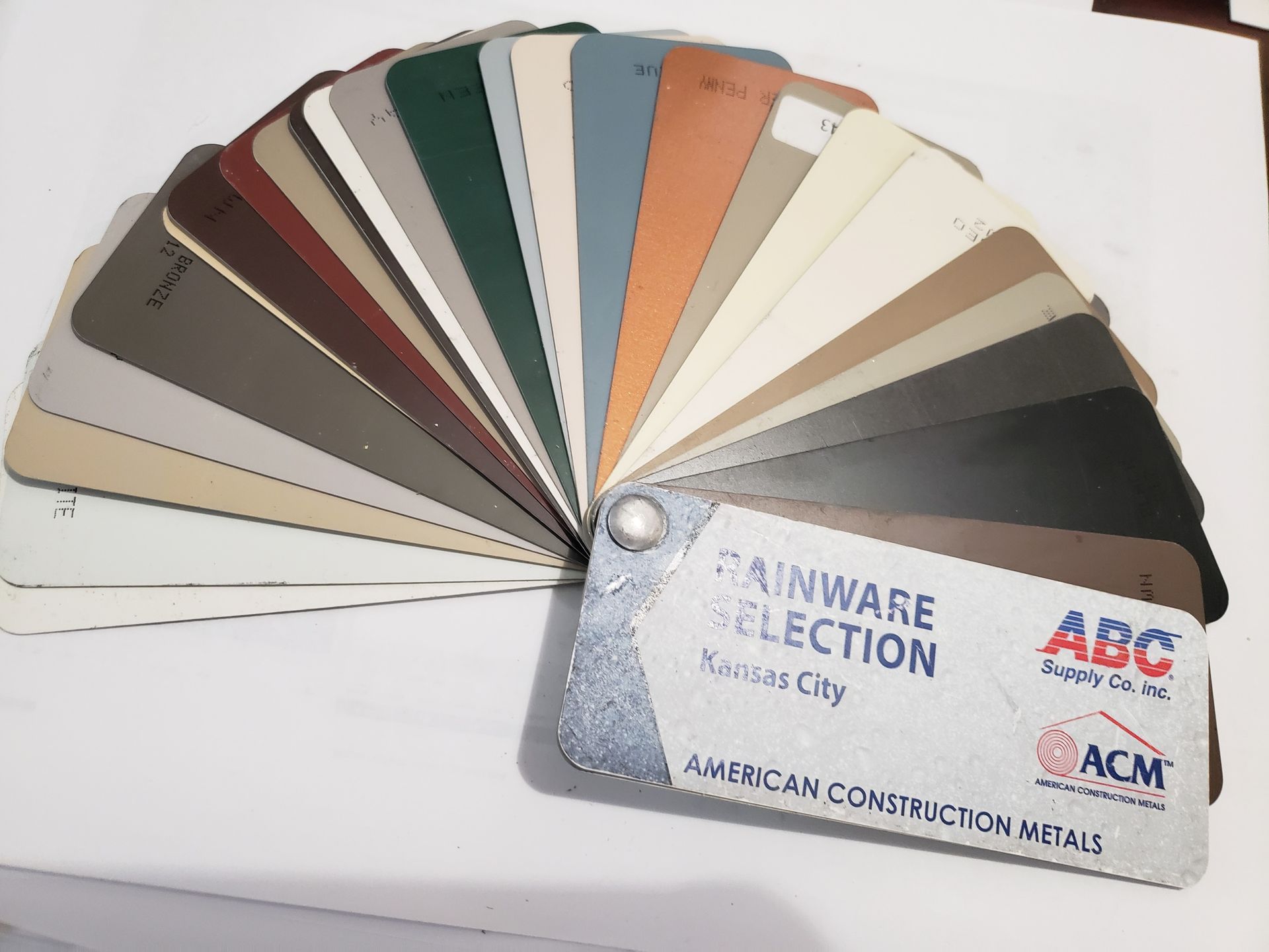 color fan with color options for new gutters home pros painting