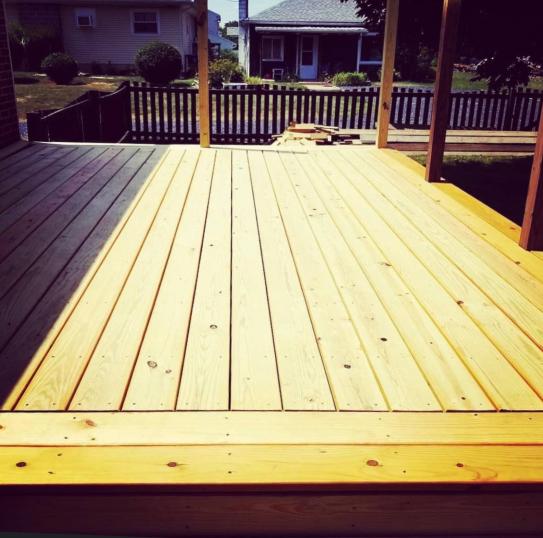 new deck stained with oil based transparent stain home pros painting