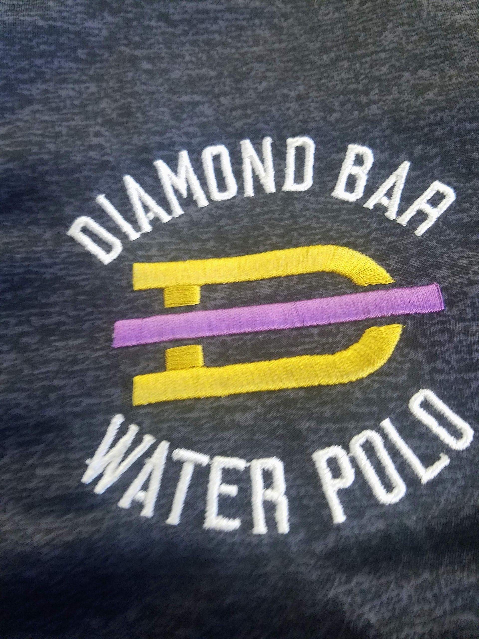 Embroidered logo reading 