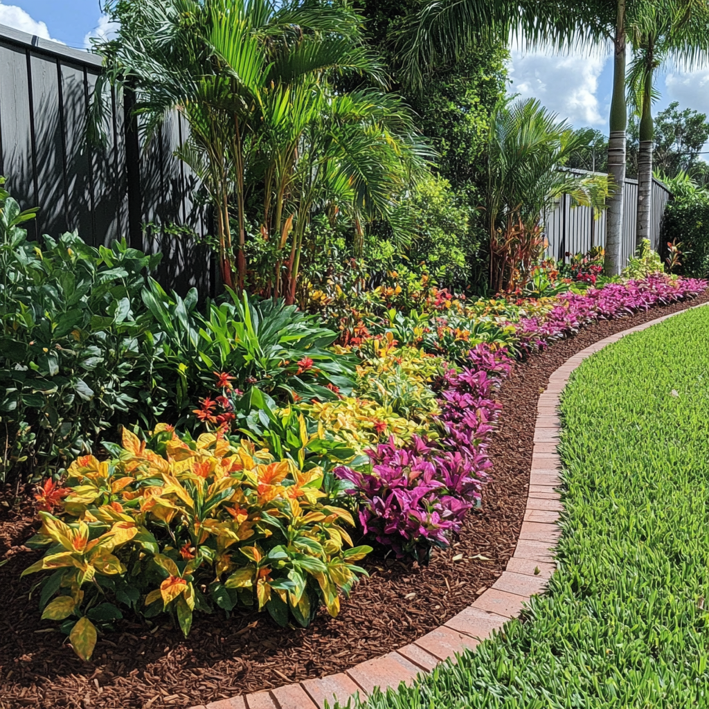 tropical plant install in south florida