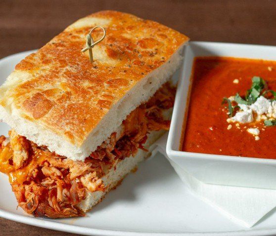 shredded smoked chicken sandwich