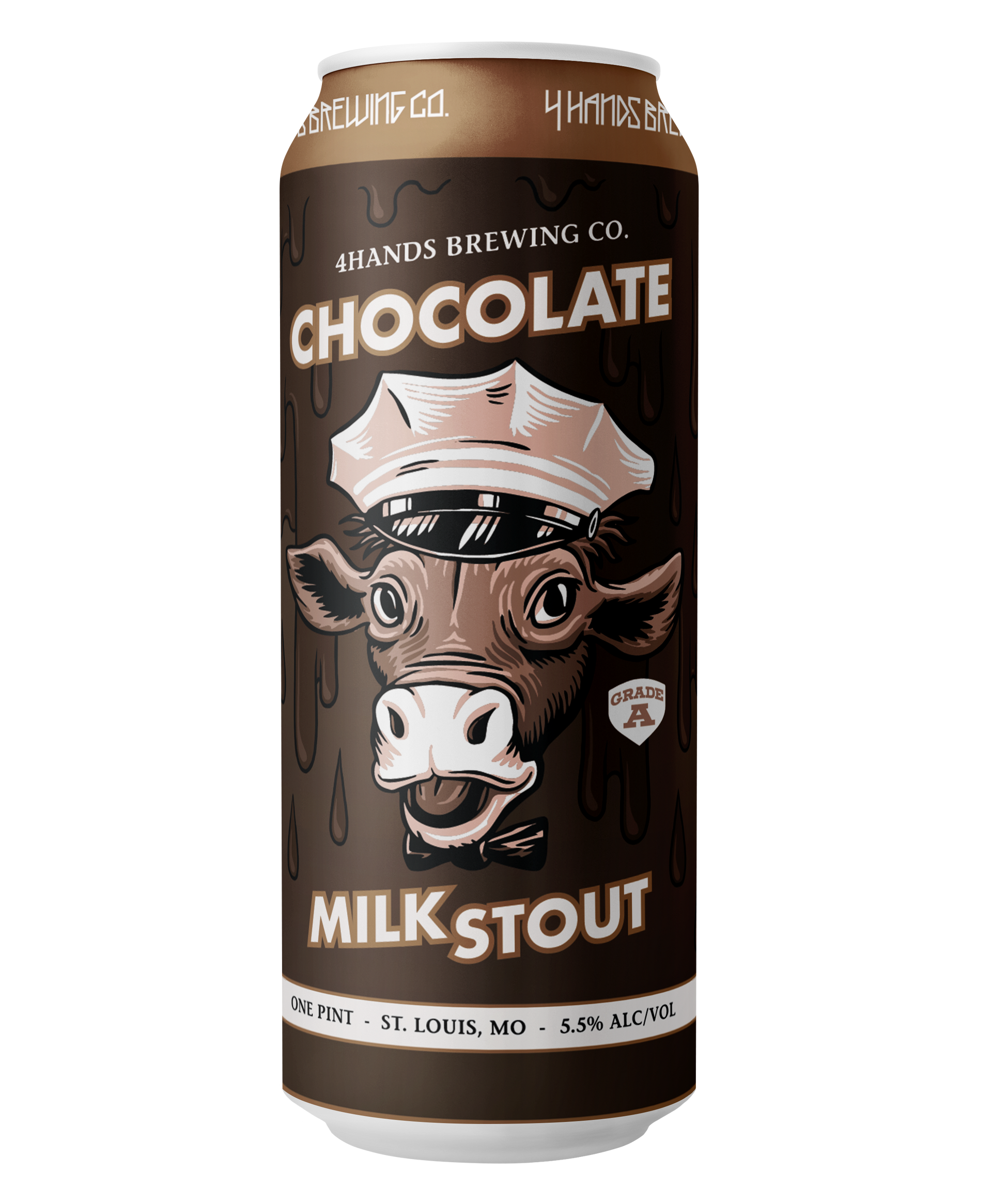 A can of 4 Hands Brewing Company Chocolate Milk Stout