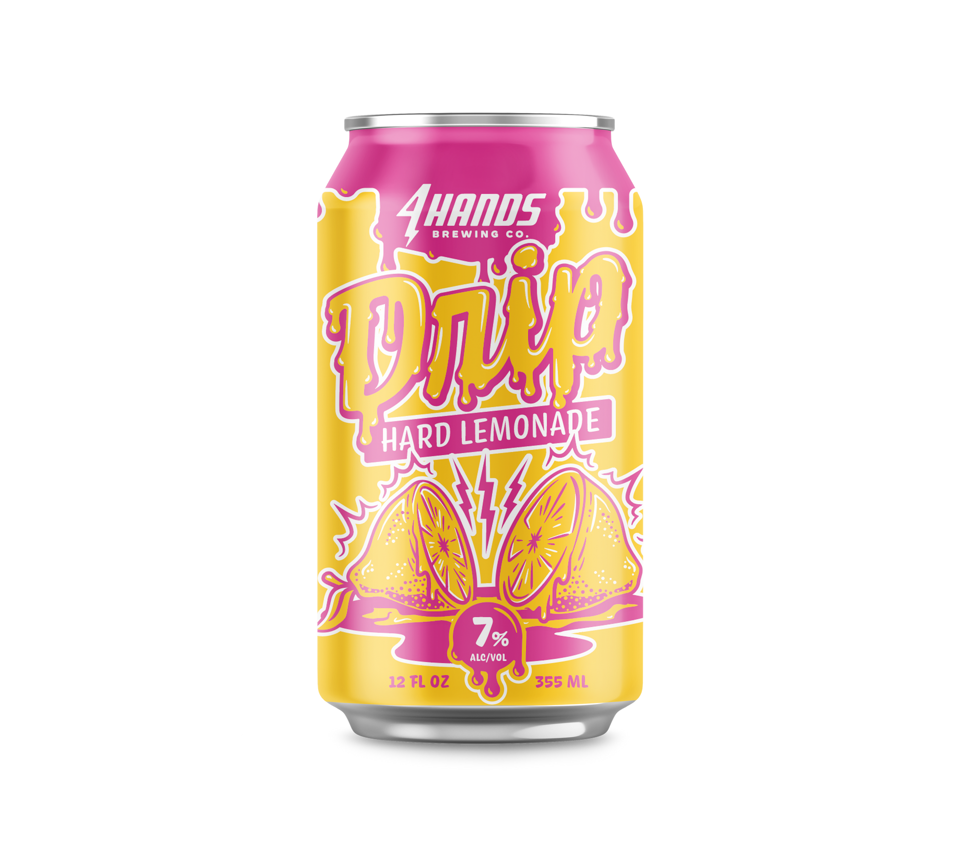 A can of 4 Hands Brewing Company Raspberry Lemonade Melon canned cocktail