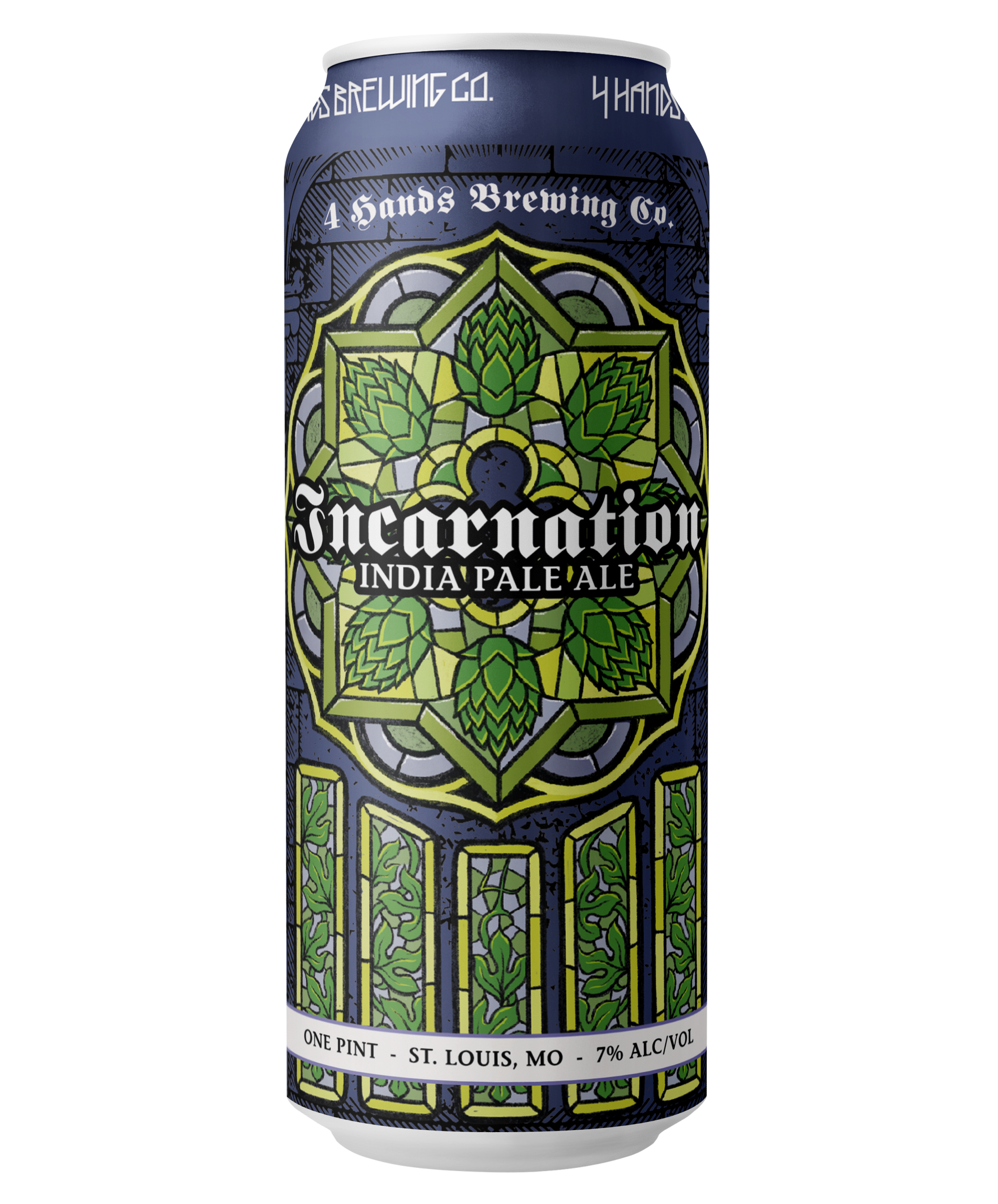 A can of 4 Hands Brewing Company Incarnation IPA