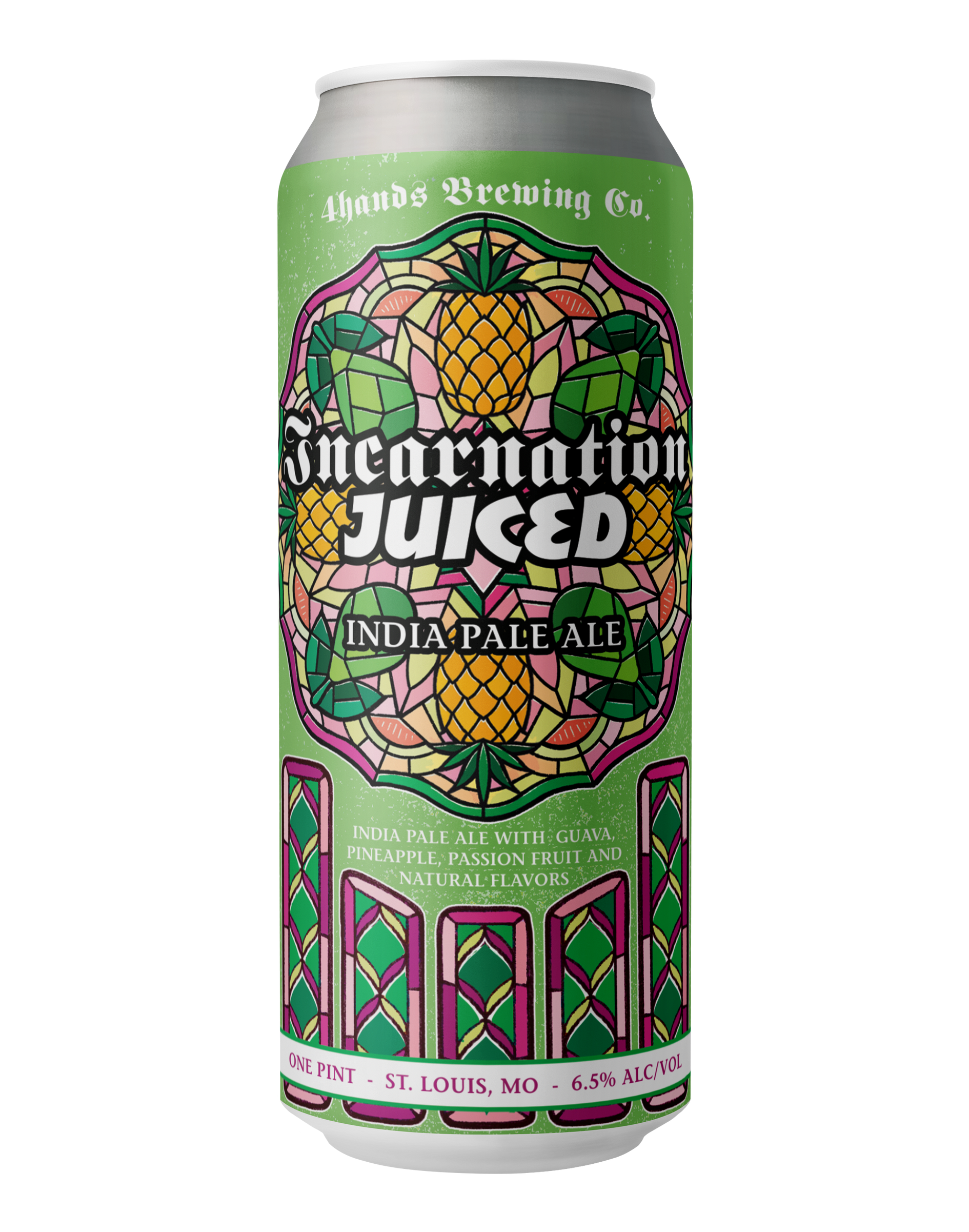 A can of 4 Hands Brewing Company Incarnation Juiced
