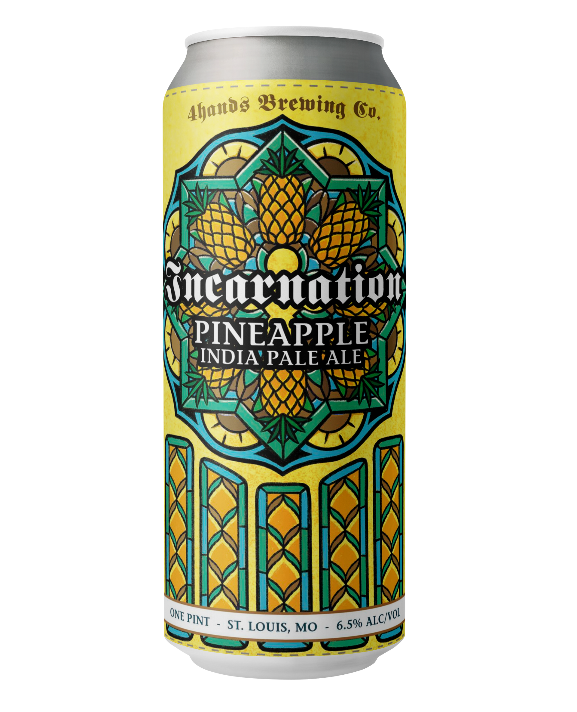 A can of 4 Hands Brewing Company Incarnation Pineapple