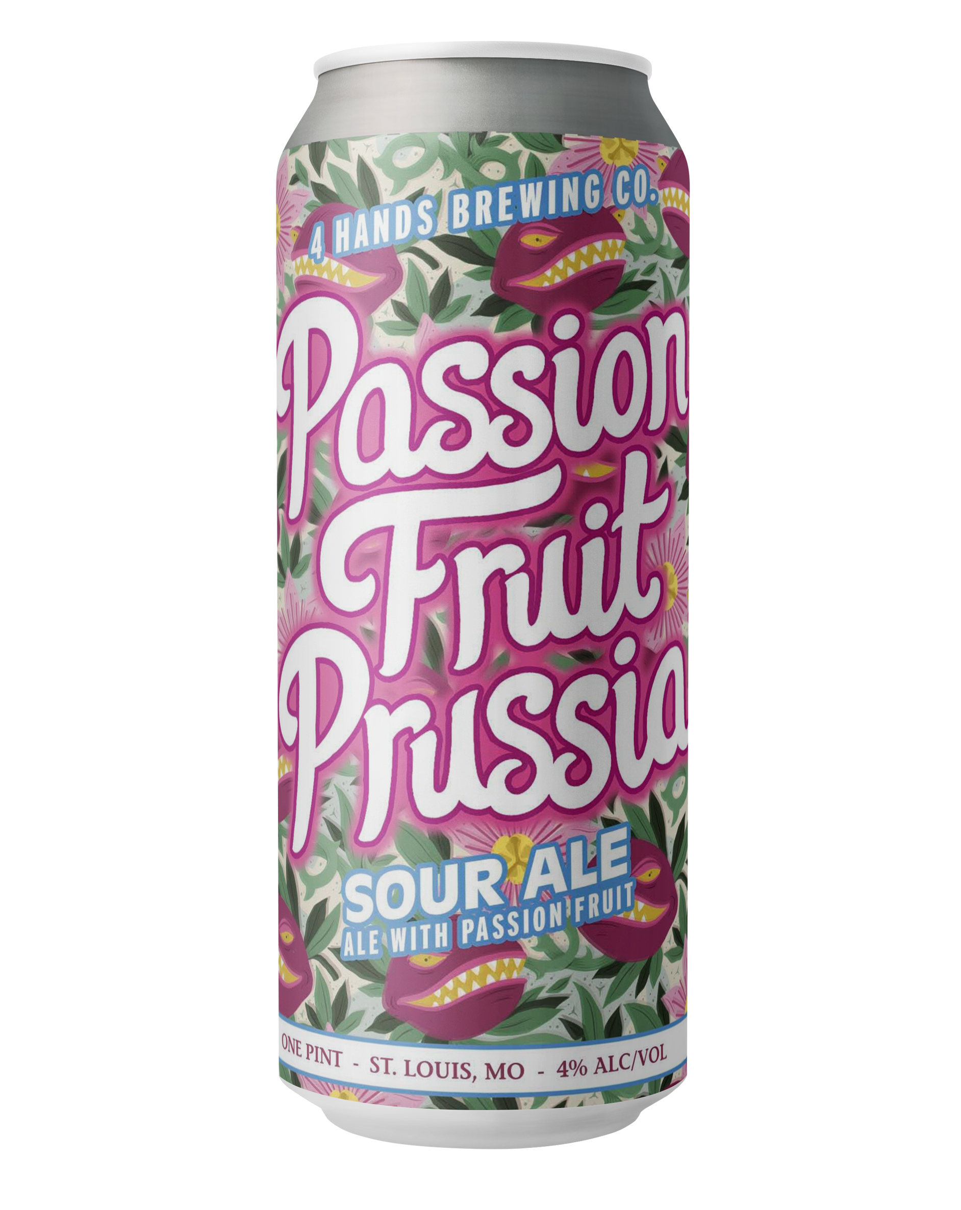 A can of 4 Hands Brewing Company Passion Fruit Prussia