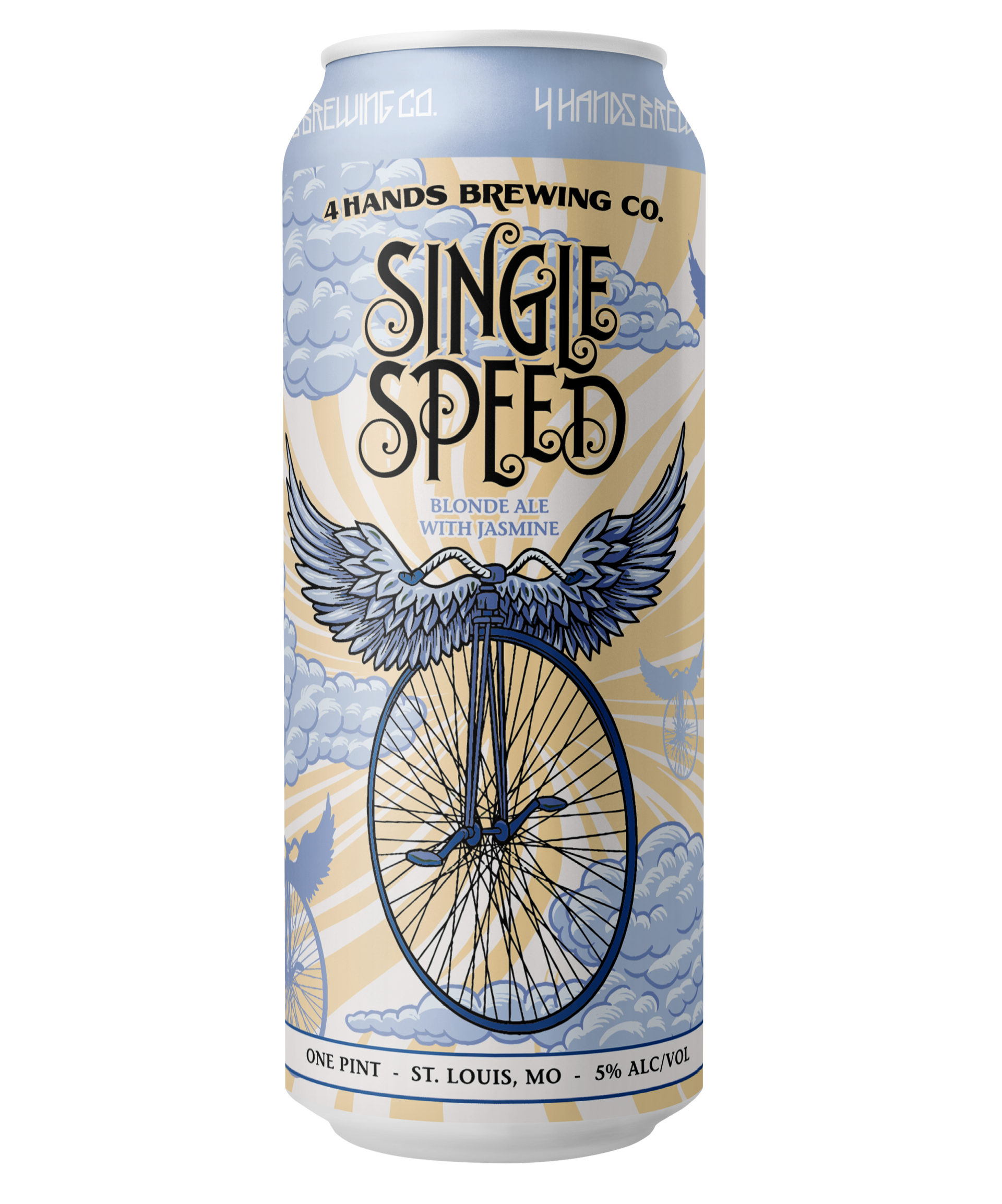 A can of 4 Hands Brewing Company Single Speed