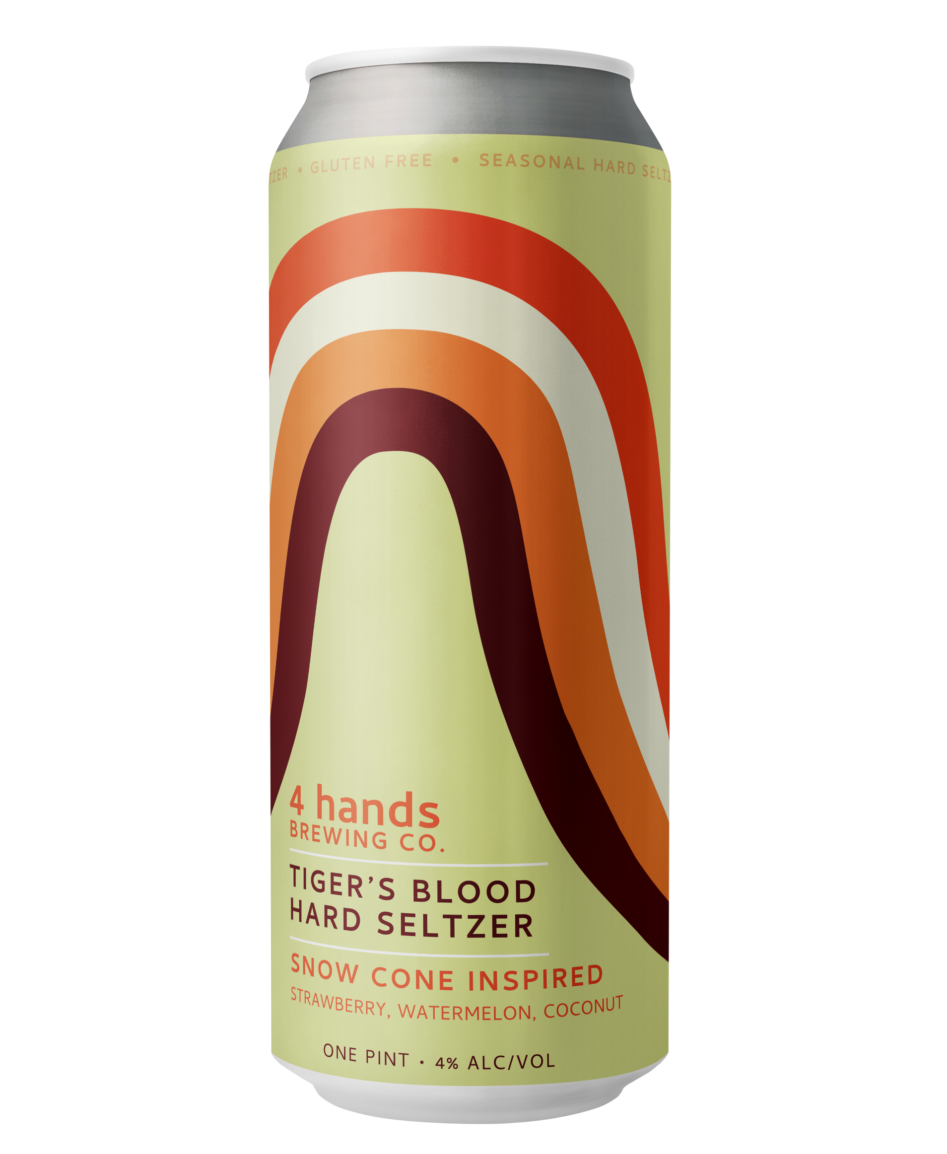 A can of 4 Hands Brewing Company Tiger's Blood