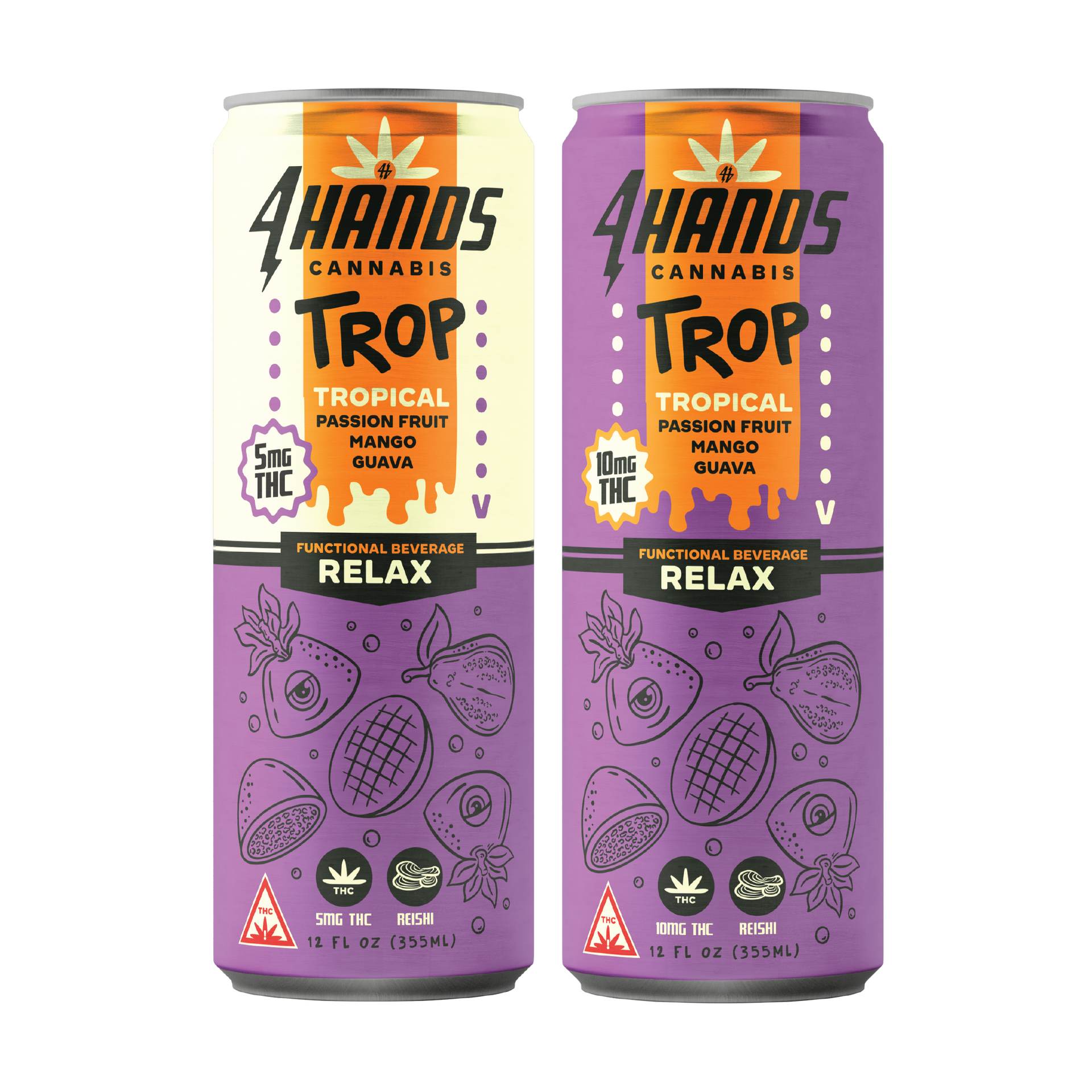 A can of 4 Hands Cannabis Company's Trop