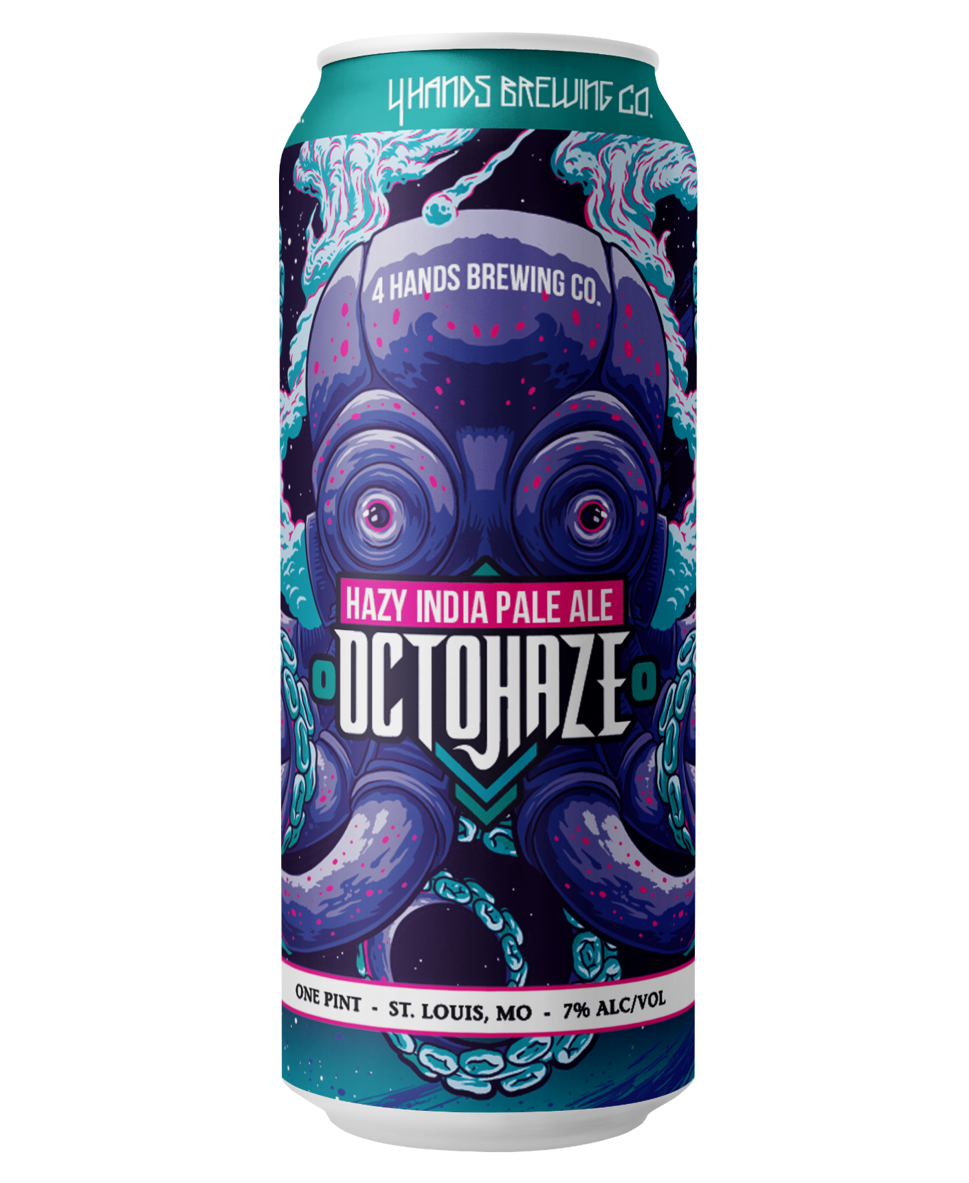 A can of 4 Hands Brewing Company OctoHaze IPA