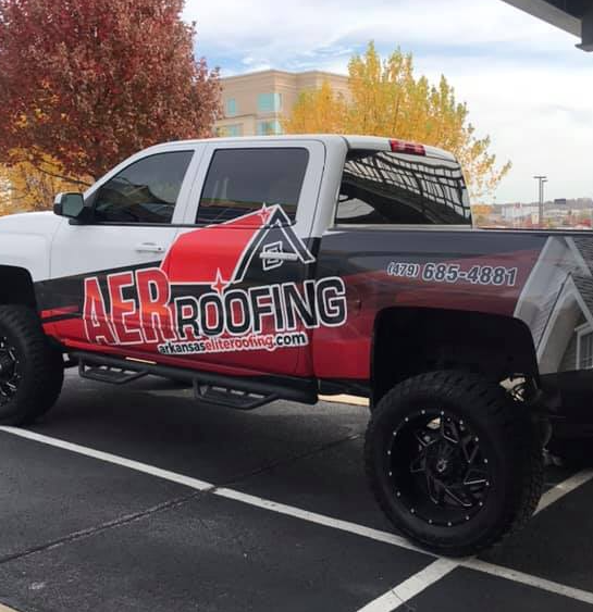 aer roofing truck