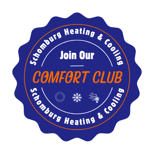 Orange and blue sign for 