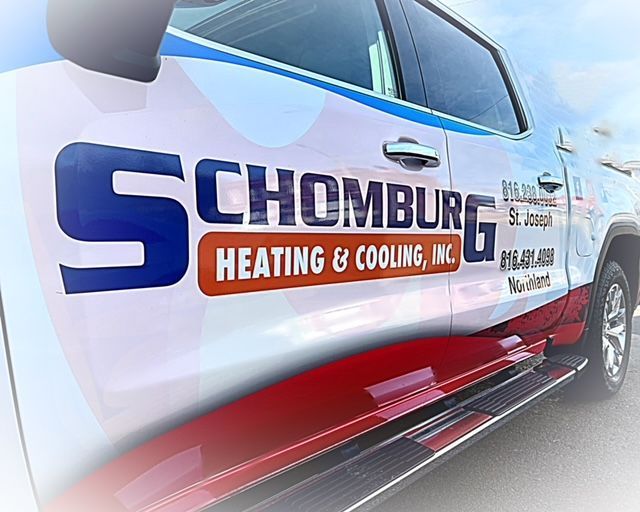 service truck with Schomburg logo on side