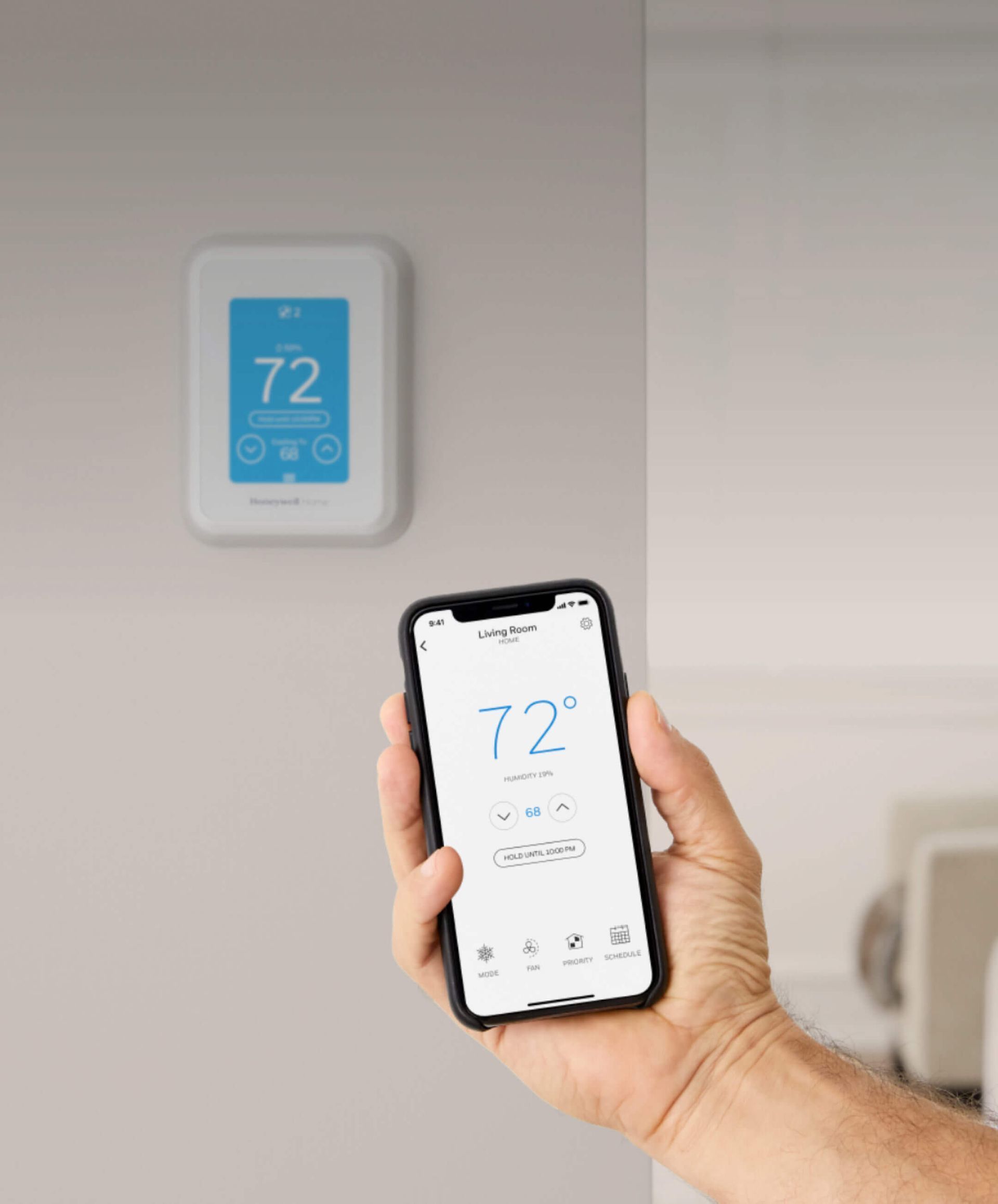 smart thermometer controlled by a smart phone