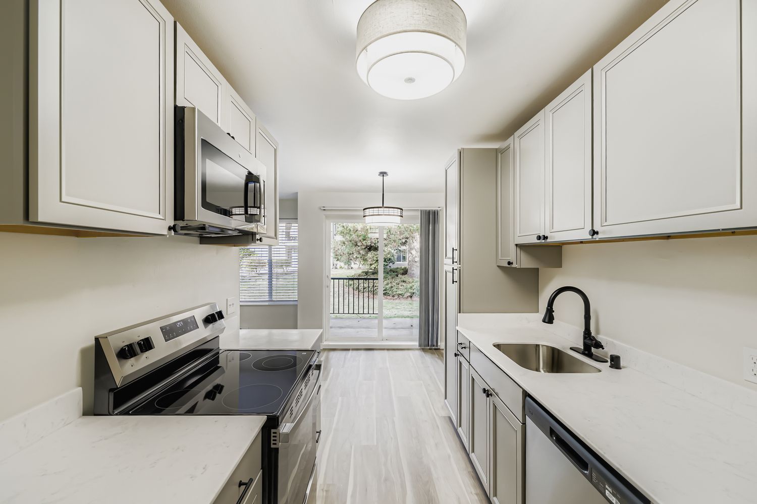 Photo of a kitchen with plenty of cabinet space