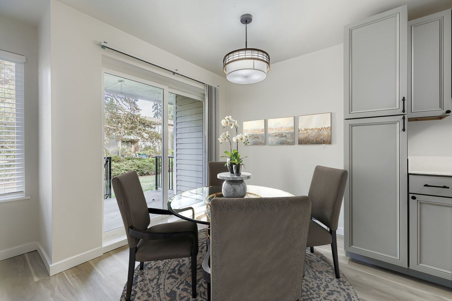 Photo of a dining area with plenty of natural lighting