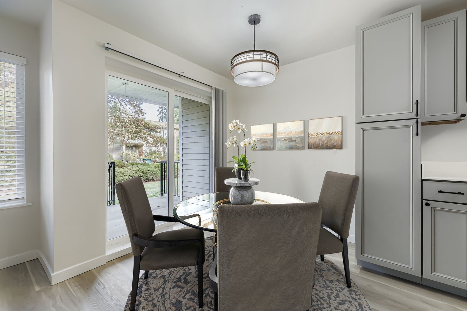 Photo of a dining area with plenty of natural lighting