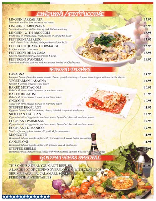 Italian Food Moreno Valley, CA Chicago Pasta House