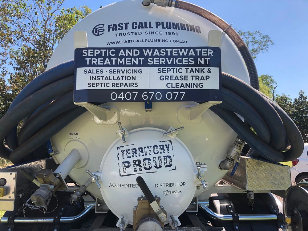 Septic and Waste Water Treatment Service Truck — Septic Tank & Grease Trap Pumping in Humpty Doo