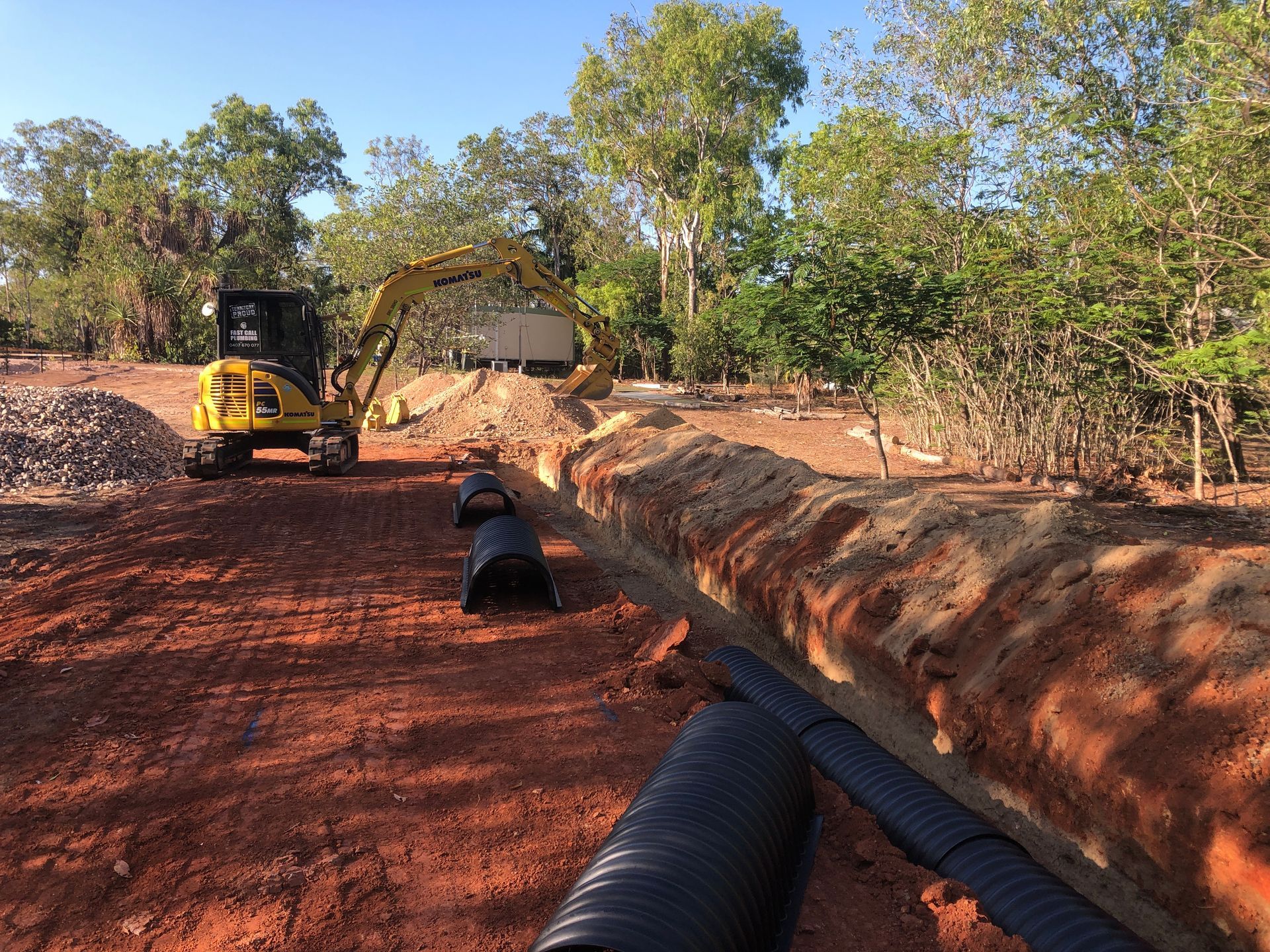 Installing new Sewerage system - Fast Call Plumbing & Pumping Darwin NT