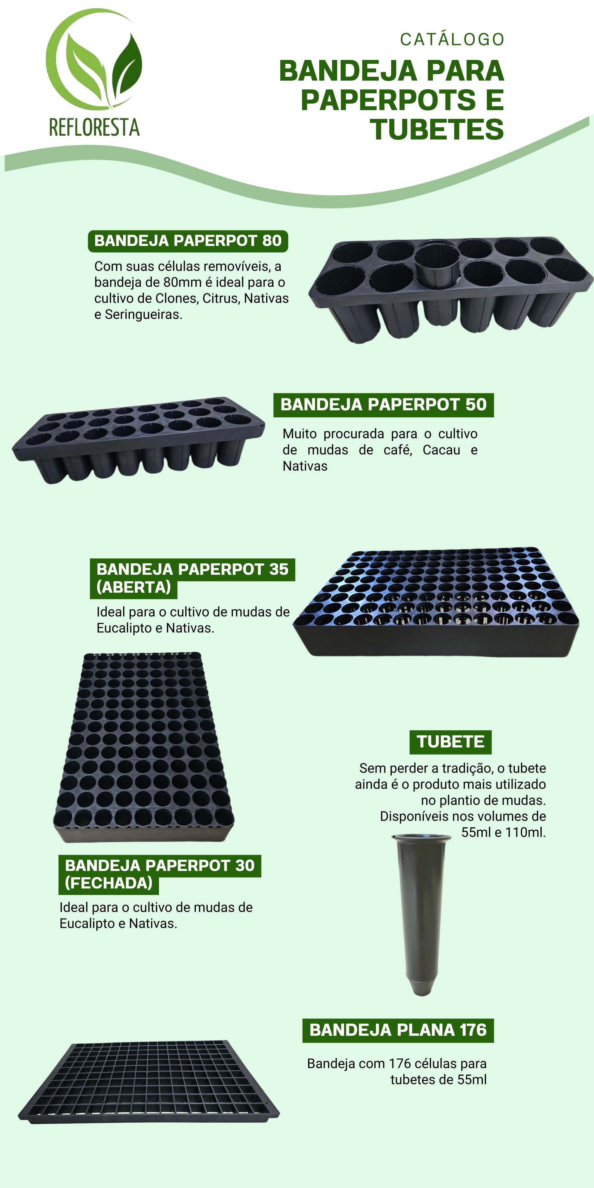 A tray of black plastic cups and a tray of black plastic cups on a white background.