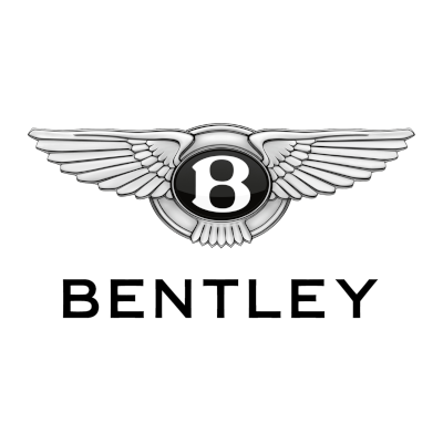 the bentley logo is shown in black and white on a white background .  - Eugene, OR - Vintage Underground